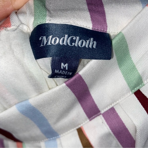 ModCloth Aspiration Creation Striped Skirt New Size Medium - Picture 9 of 9